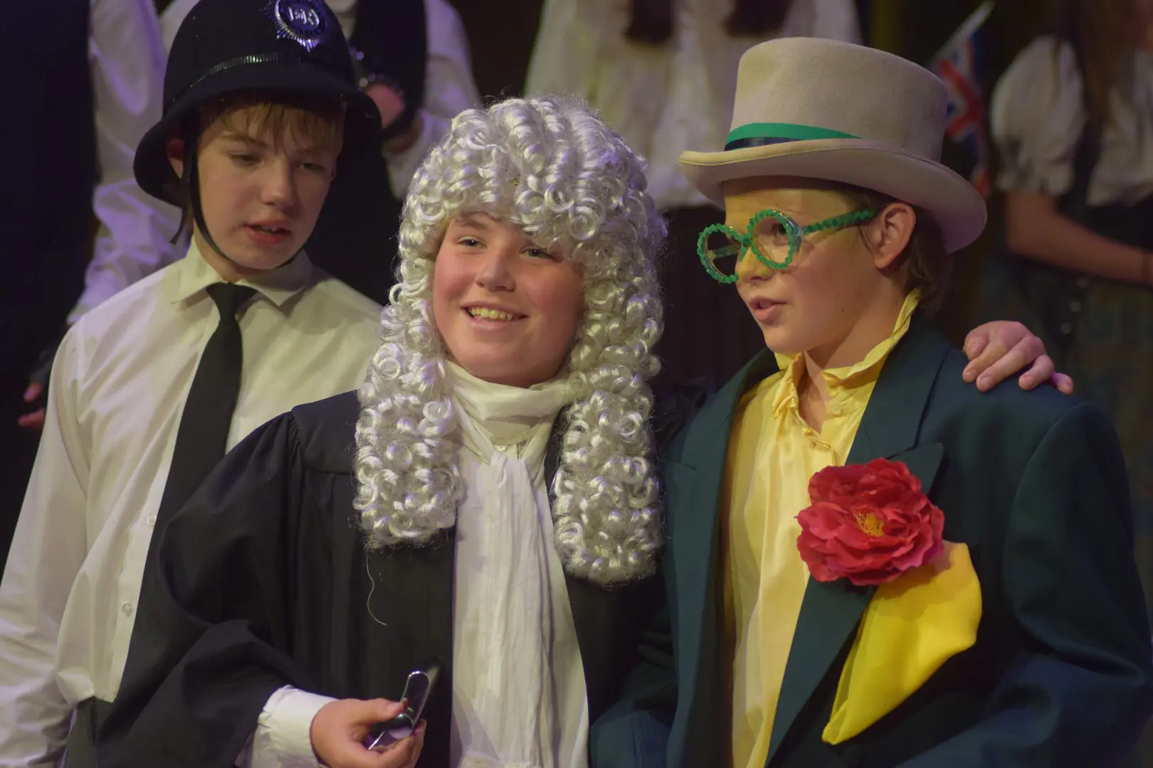 Pupils in Wind of the Willows performance at Pocklington School