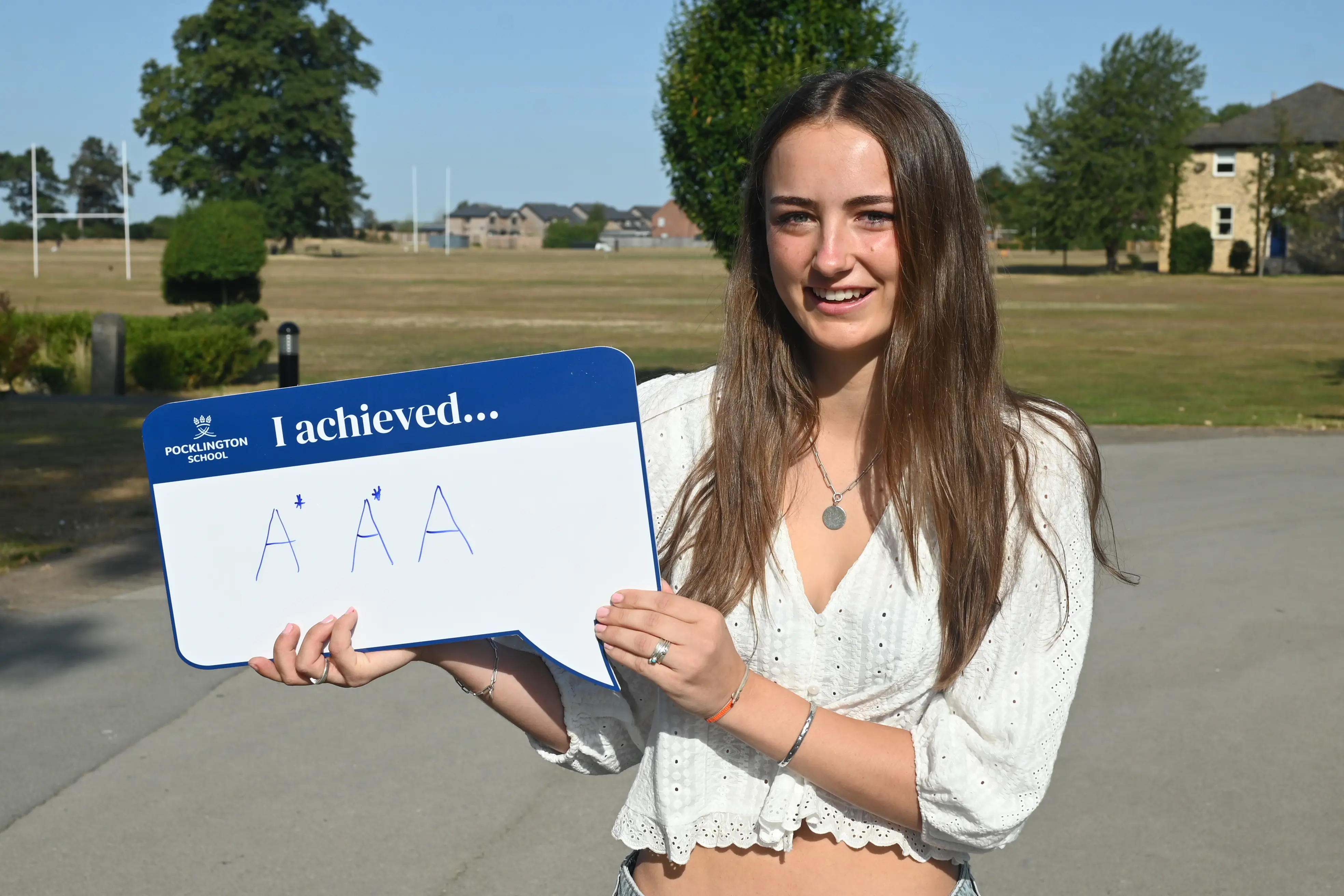 Emily Jones is heading to Harper Adams, having achieved A* A* A at Pocklington School