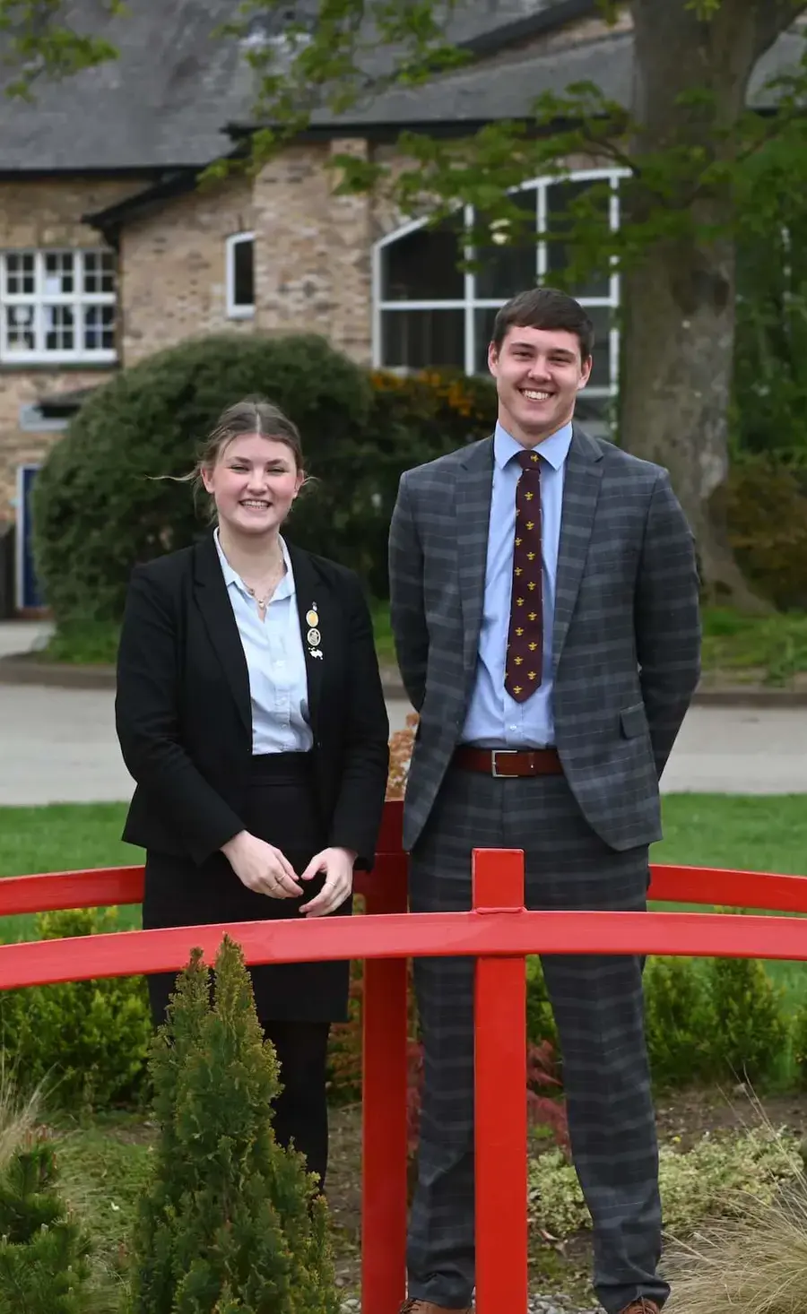 Pocklington School Head Girl 2023 with Head Boy