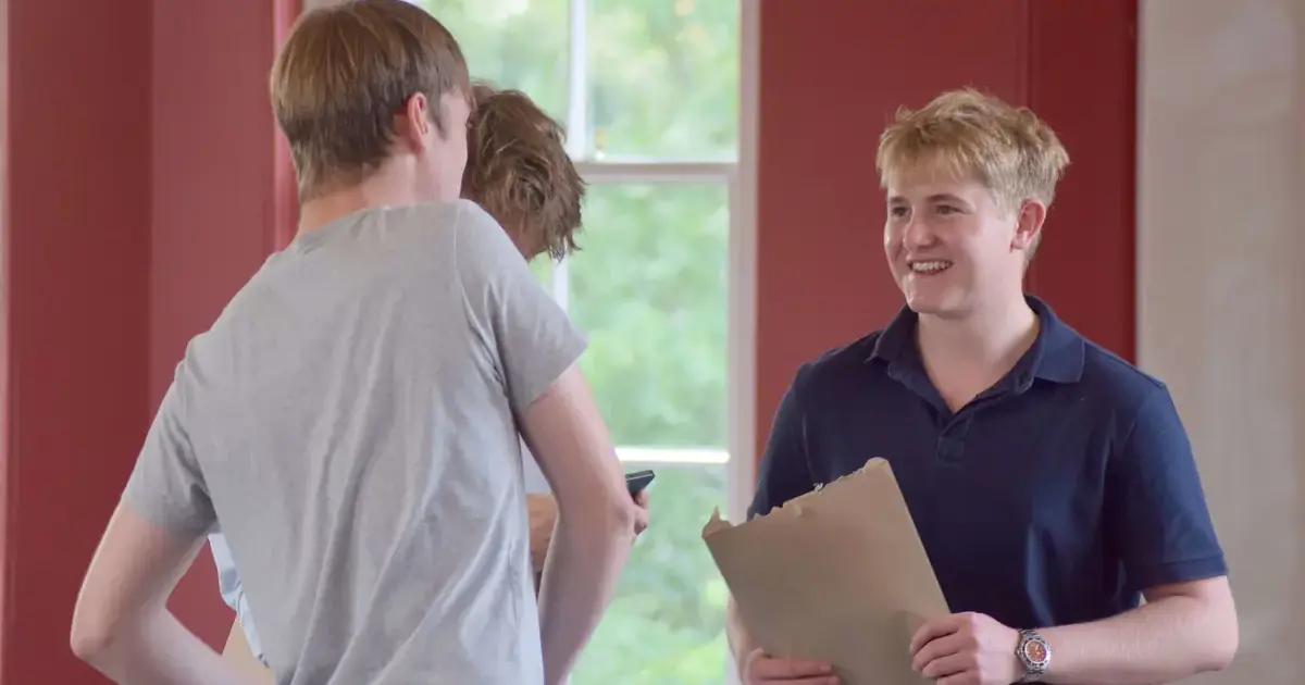 A level pupils celebrate at Pocklington SchoolPage Image